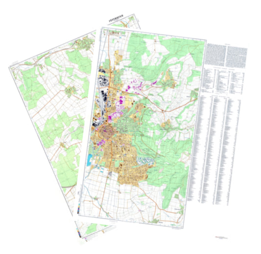 Gottingen (Germany) 2-Sheet Set - Soviet Military City Plans