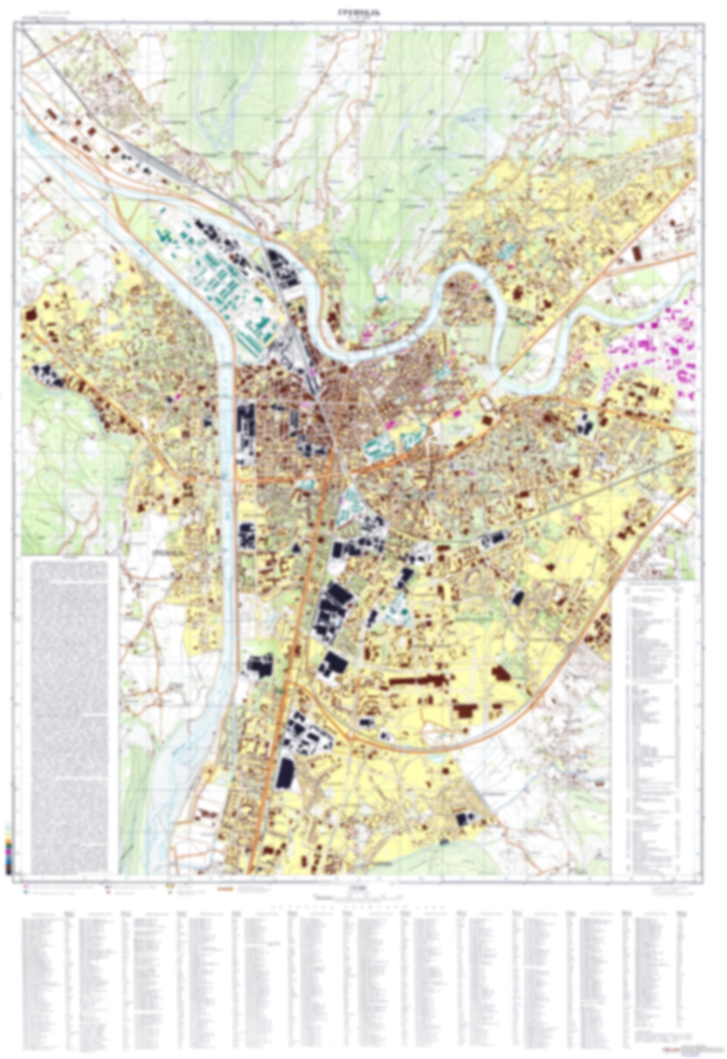 Grenoble (France) - Soviet Military City Plans