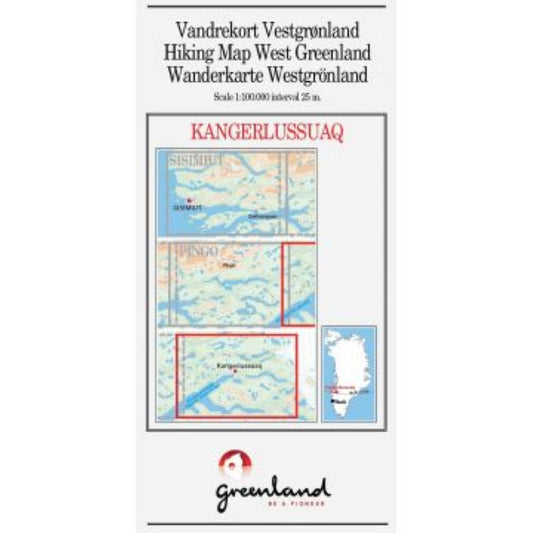 Kangerlussuaq hiking map