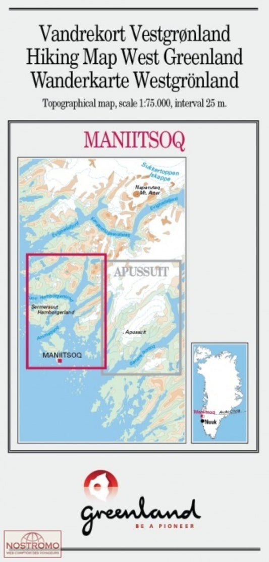 Maniitsoq hiking map