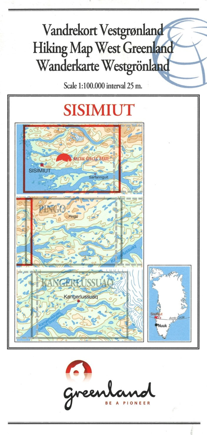 Sisimiut hiking map