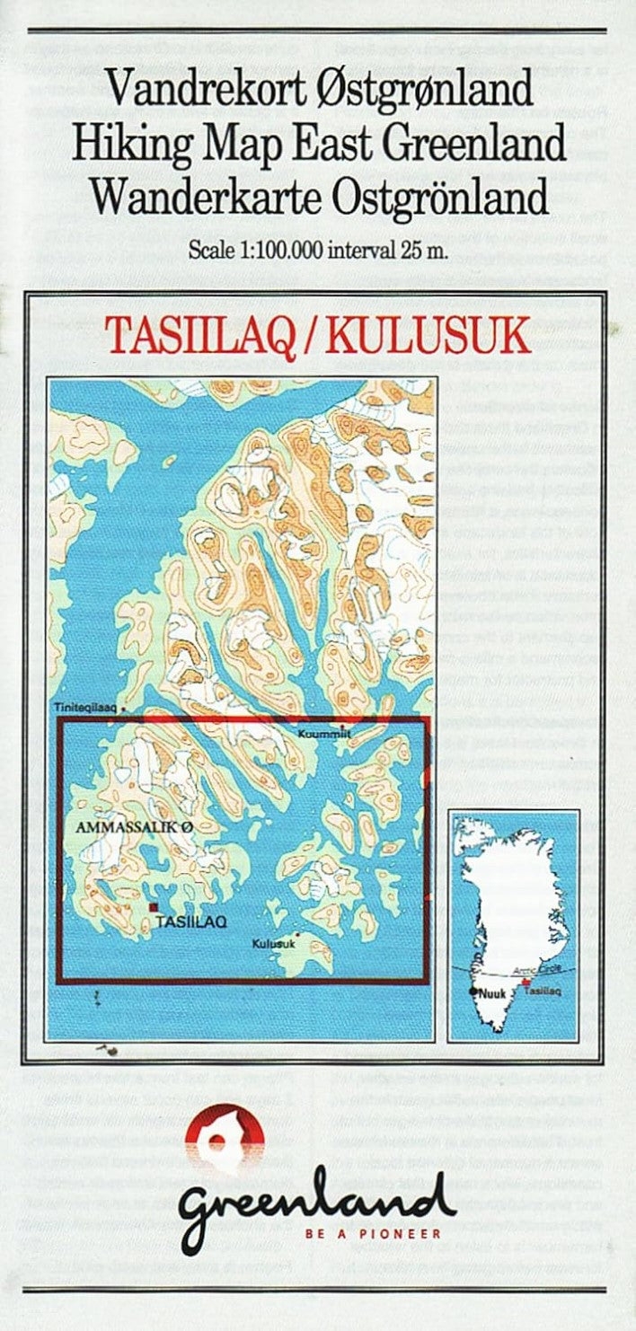 Tasiilaq/Kulusuk Hiking Map