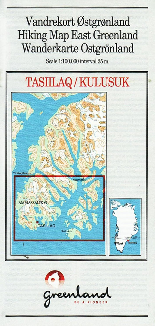 Tasiilaq/Kulusuk Hiking Map