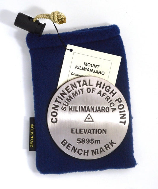 Mt. Kilimanjaro, Africa high point benchmark paperweight