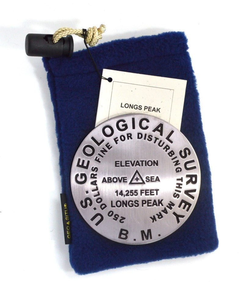 Long's Peak, Rocky Mountains National Park, Colorado benchmark paperweight