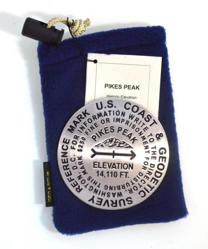 Pikes Peak, Colorado benchmark paperweight