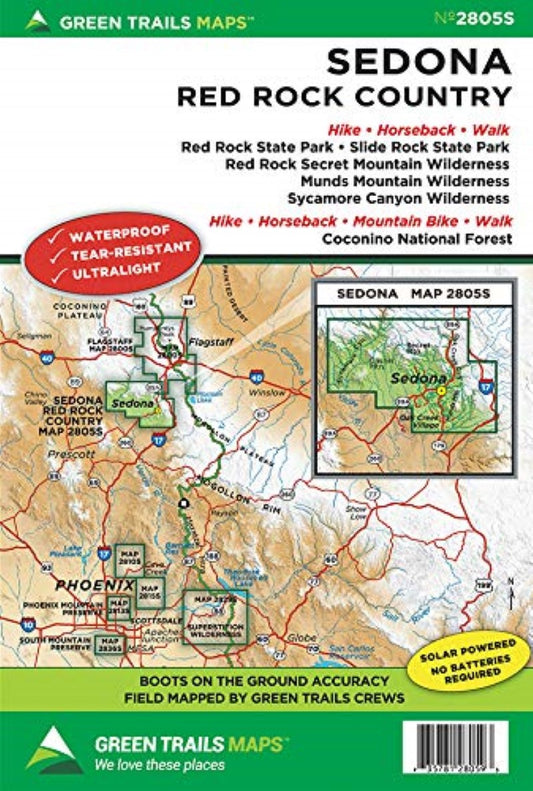 Sedona * Red Rock Country, AZ No. 2805S Trail Map