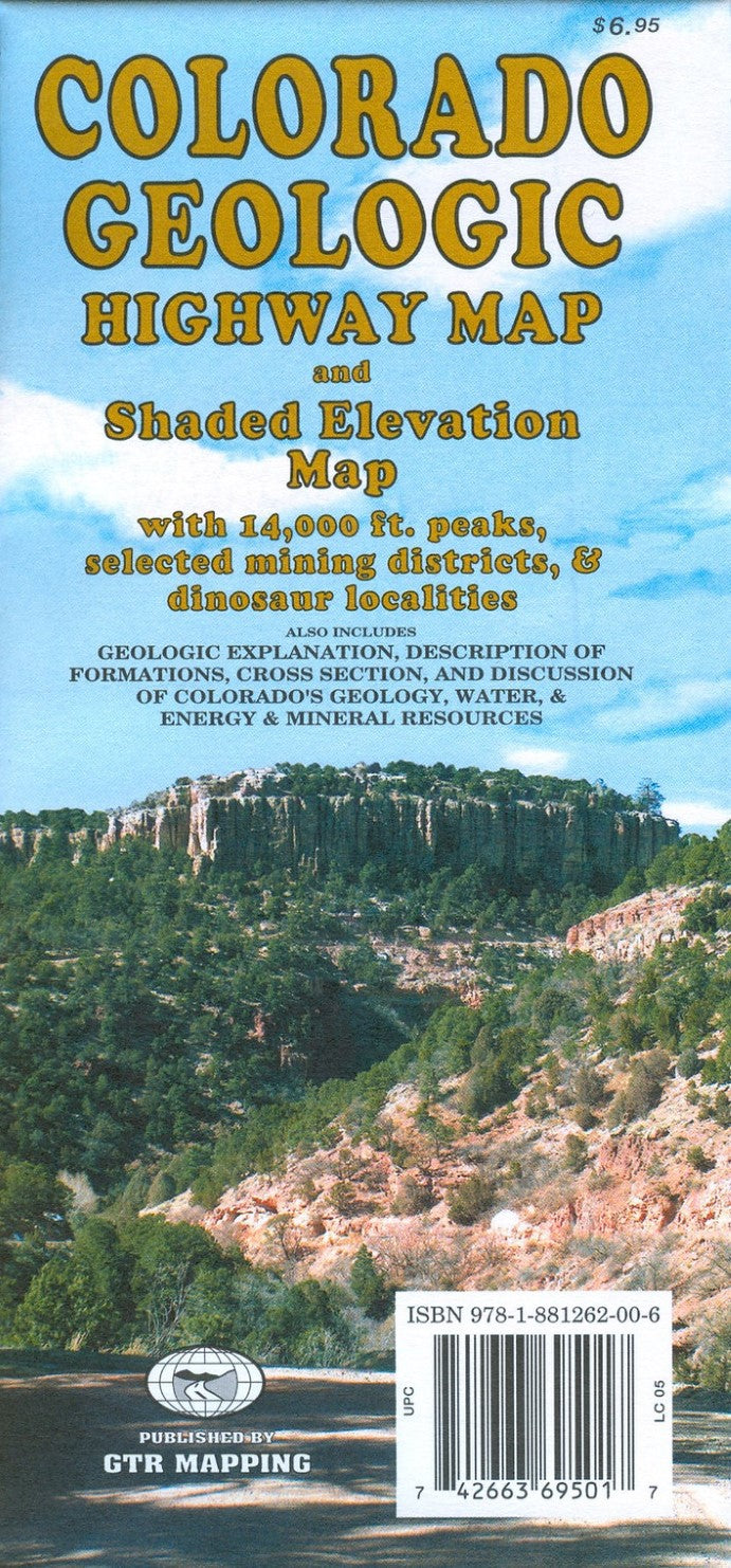 Colorado : geologic highway map and shaded elevation map : with 14,000 ...