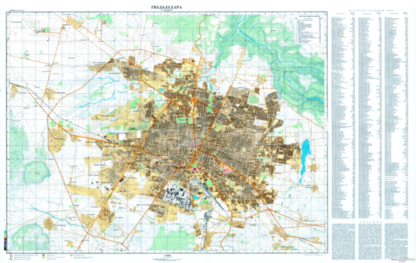 Guadalajara (Mexico) - Soviet Military City Plans