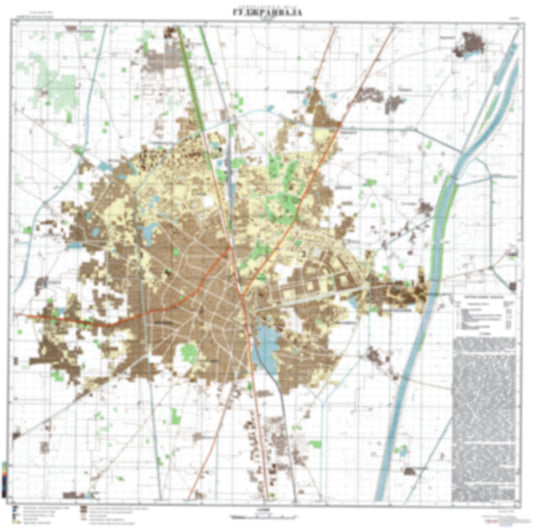 Gujranwala (Pakistan) - Soviet Military City Plans