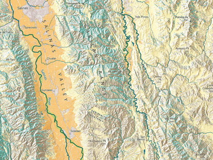 Greater Bay Area Land Cover Fine Art Print Map