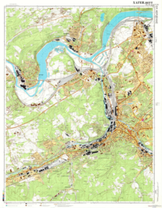 Hagen, Wetter, Herdecke 1 (Germany) - Soviet Military City Plans