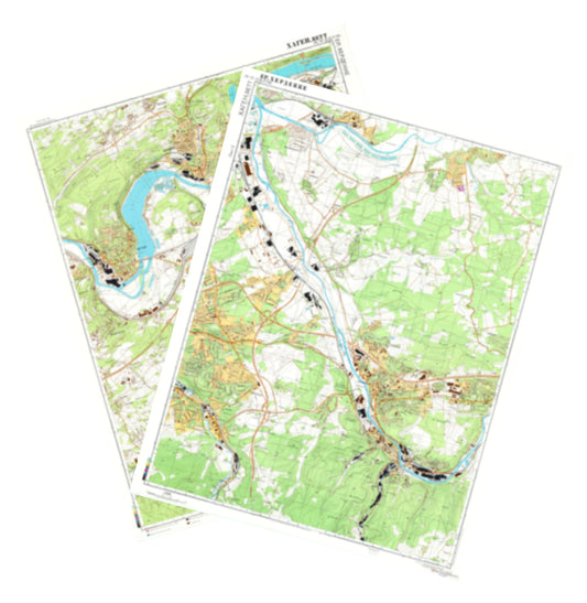 Hagen, Wetter, Herdecke (Germany) 2-Sheet Set - Soviet Military City Plans