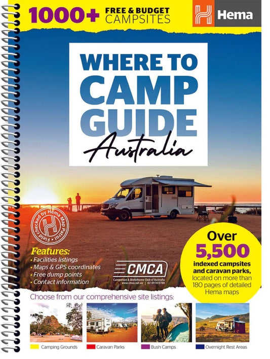 Where to Camp Australia Spiral Bound