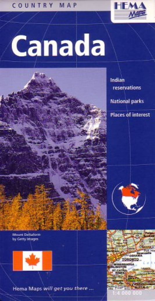 Canada : country map : Indian reservations : national parks : places of interest