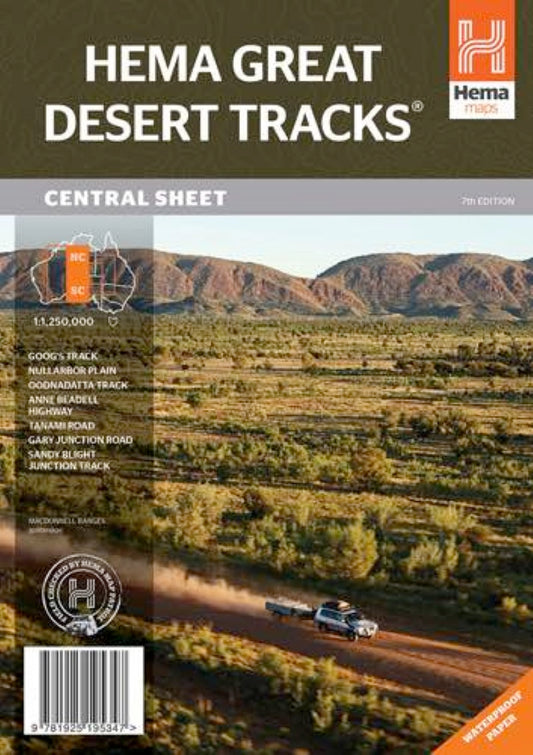 Hema great desert tracks : central sheet : 7th edition