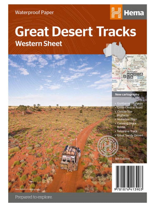 Hema great desert tracks : western sheet : 8th Edition