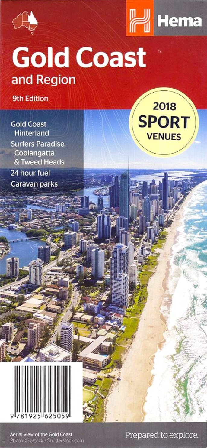 Gold Coast and region : city and suburbs road map : 9th edition