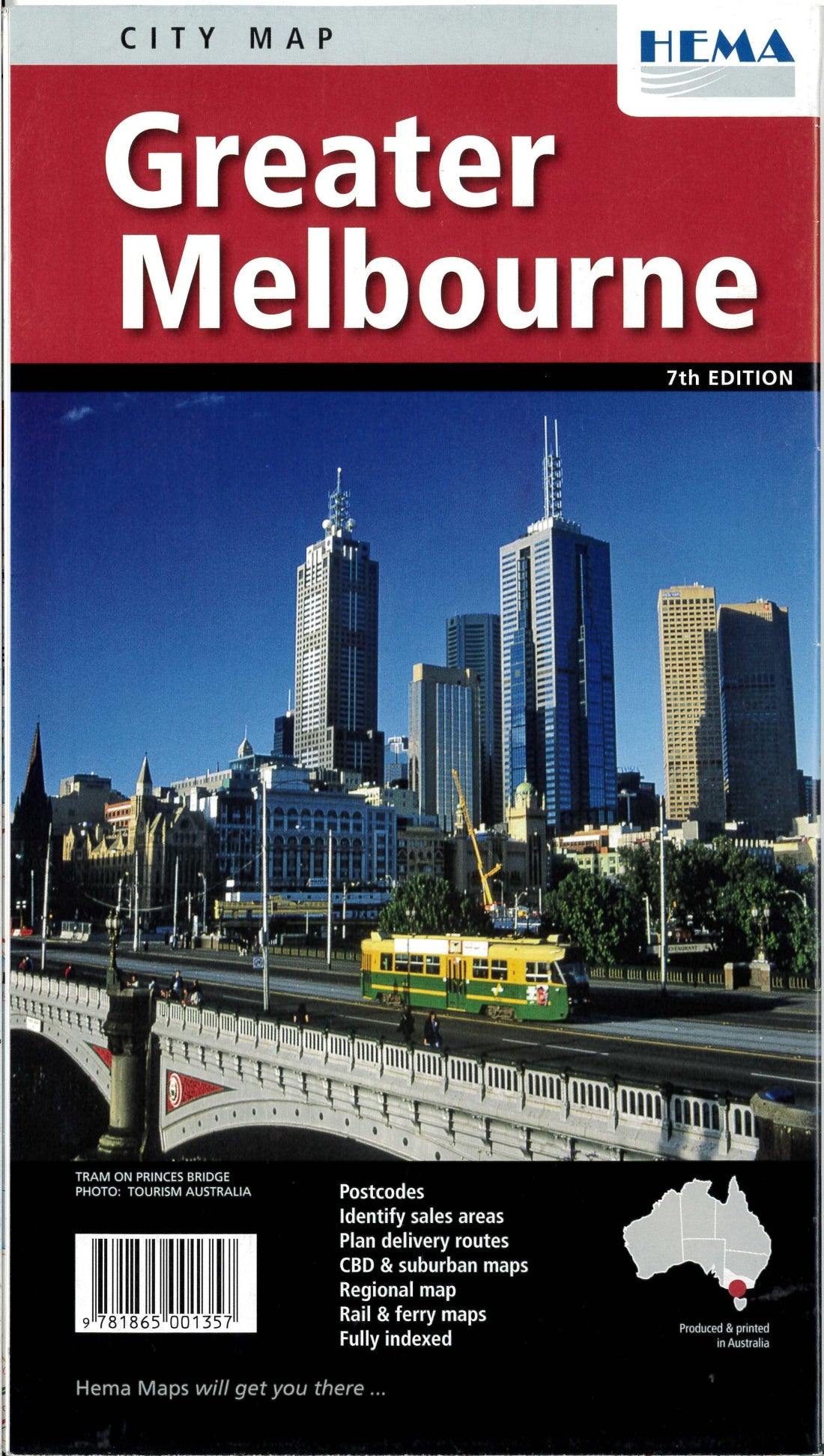 Greater Melbourne City Map