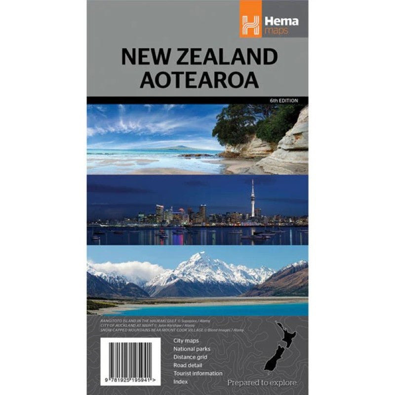 New Zealand AOTEAROA Map