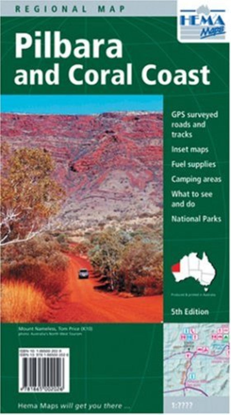 Pilbara and coral coast : regional map