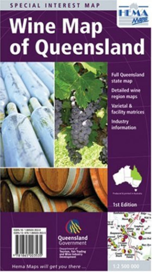 Wine & food map of Queensland : special interest map