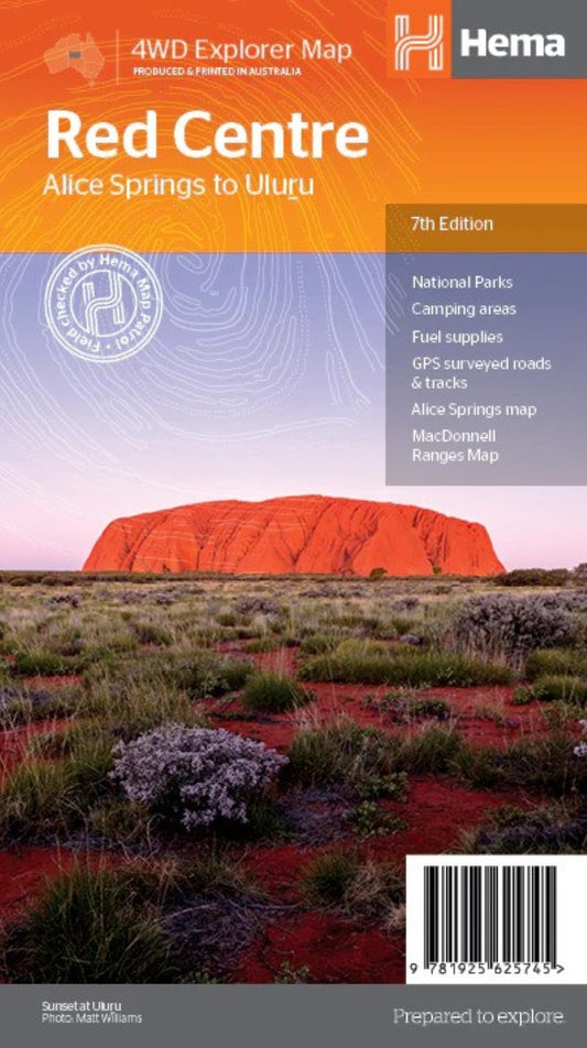 Red Centre Regional Map