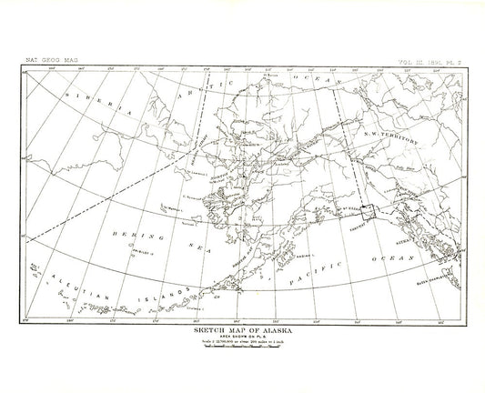 1891 Alaska Map