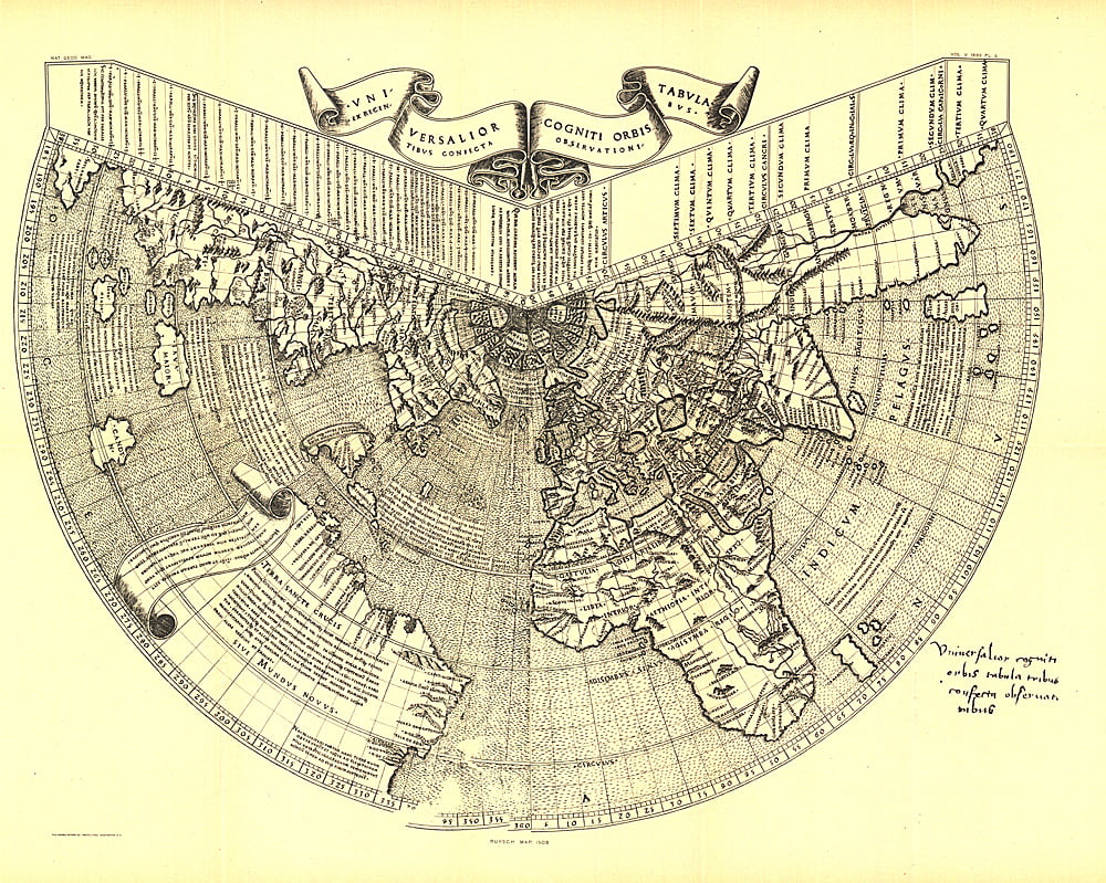 1893 Ruysch 1508 Map