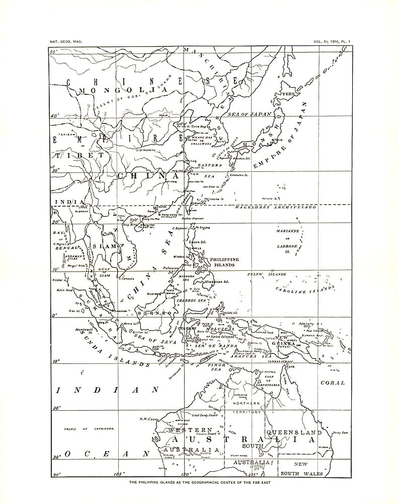 1900 Philippines Map