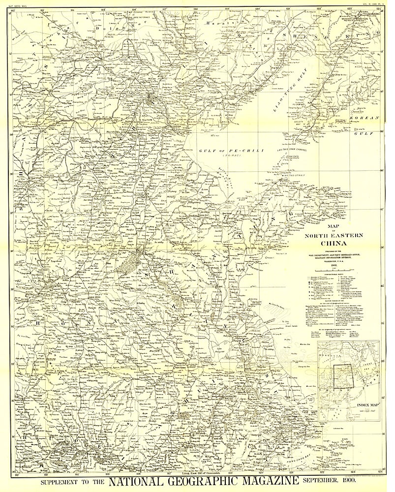 1900 Map of North Eastern China