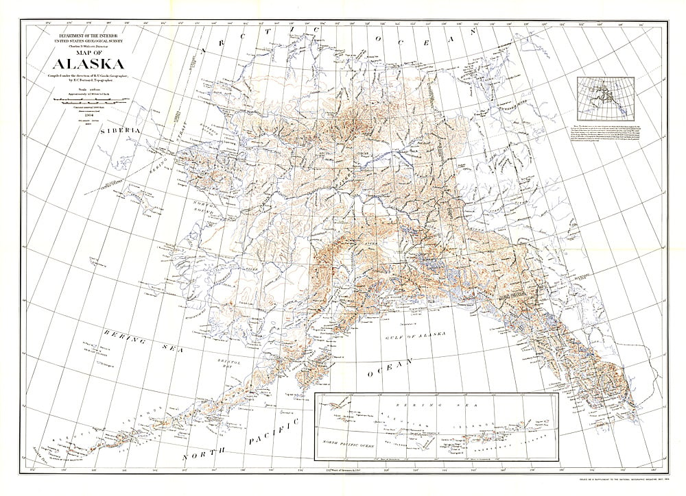 1904 Alaska Map