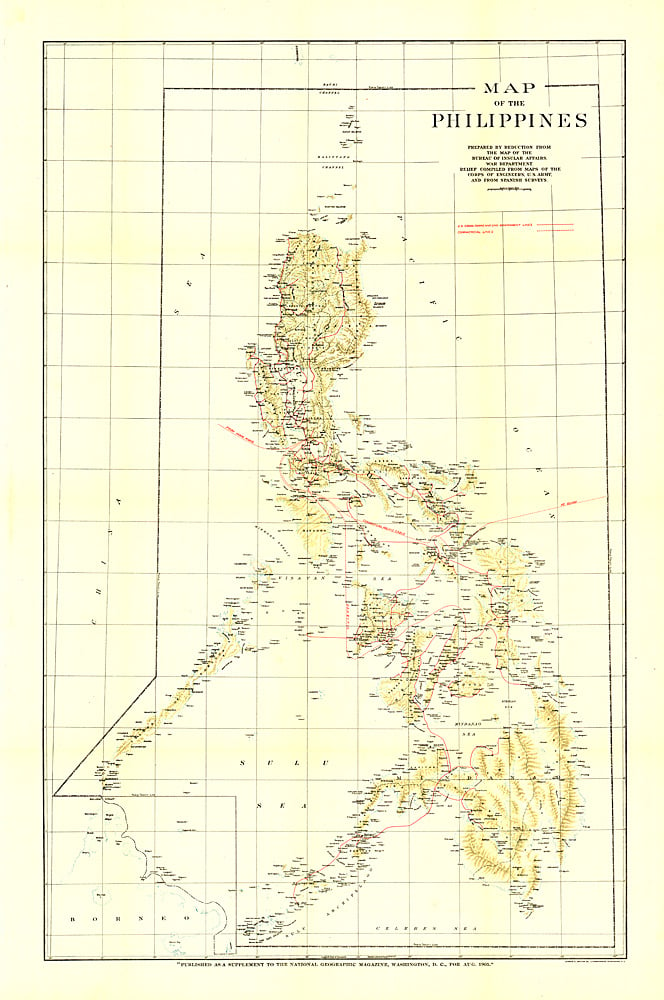 1905 Philippines Map