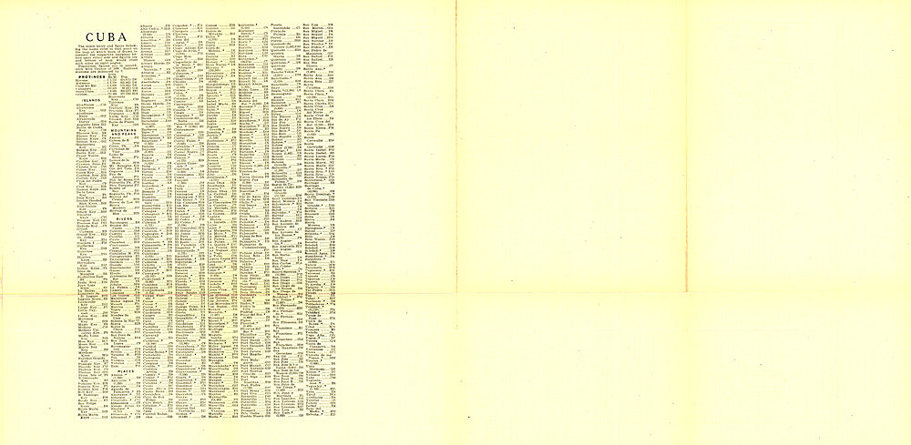 1906 Cuba Index
