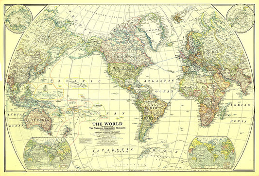 1922 World Map