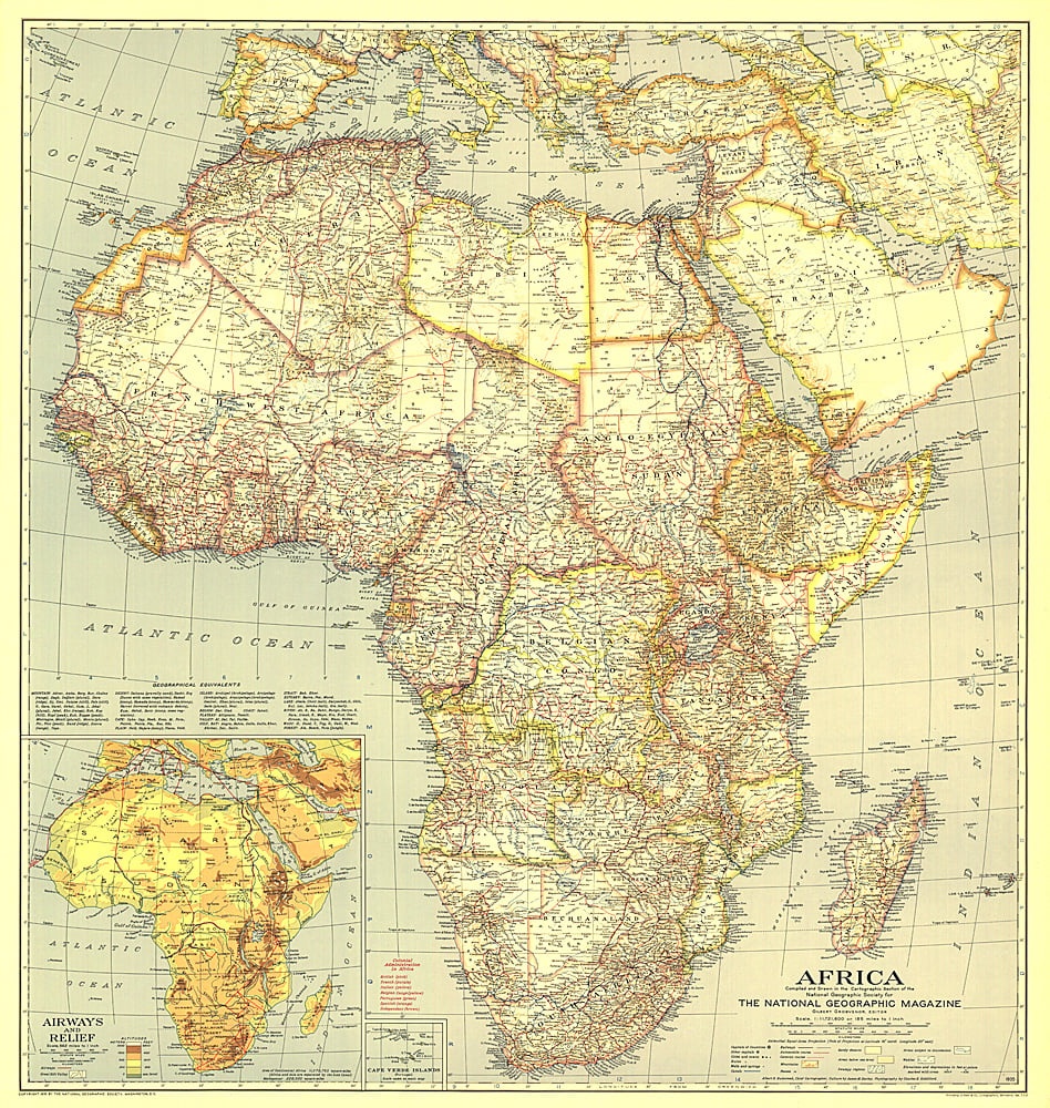 1935 Africa Map