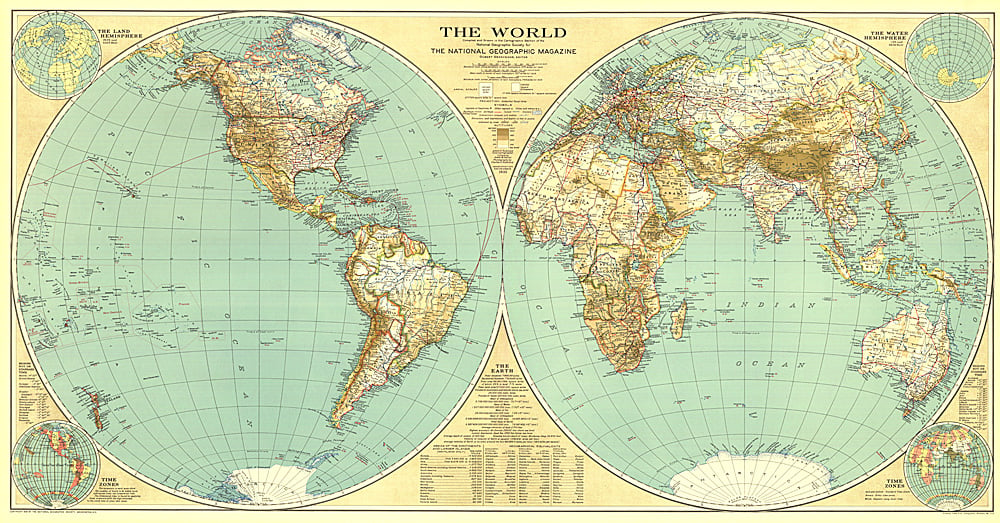 1935 World Map