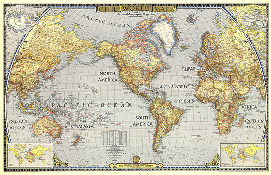 1943 World Map