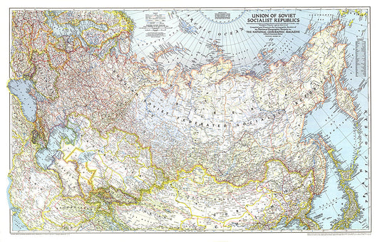 1944 Union of Soviet Socialist Republics 1938-1944 Map