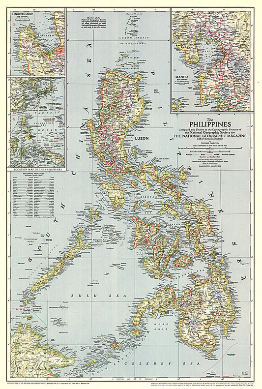 1945 Philippines Map