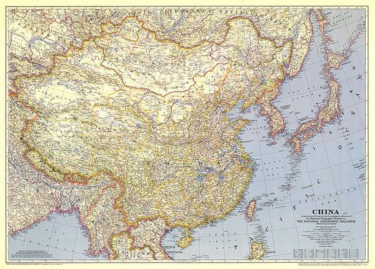 1945 China Map