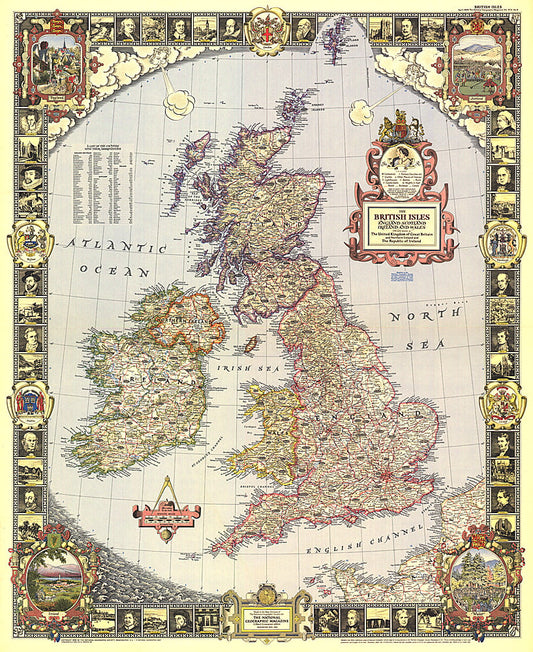 1949 British Isles Map