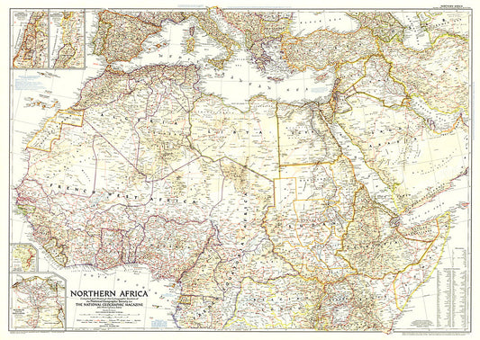 1954 Northern Africa Map