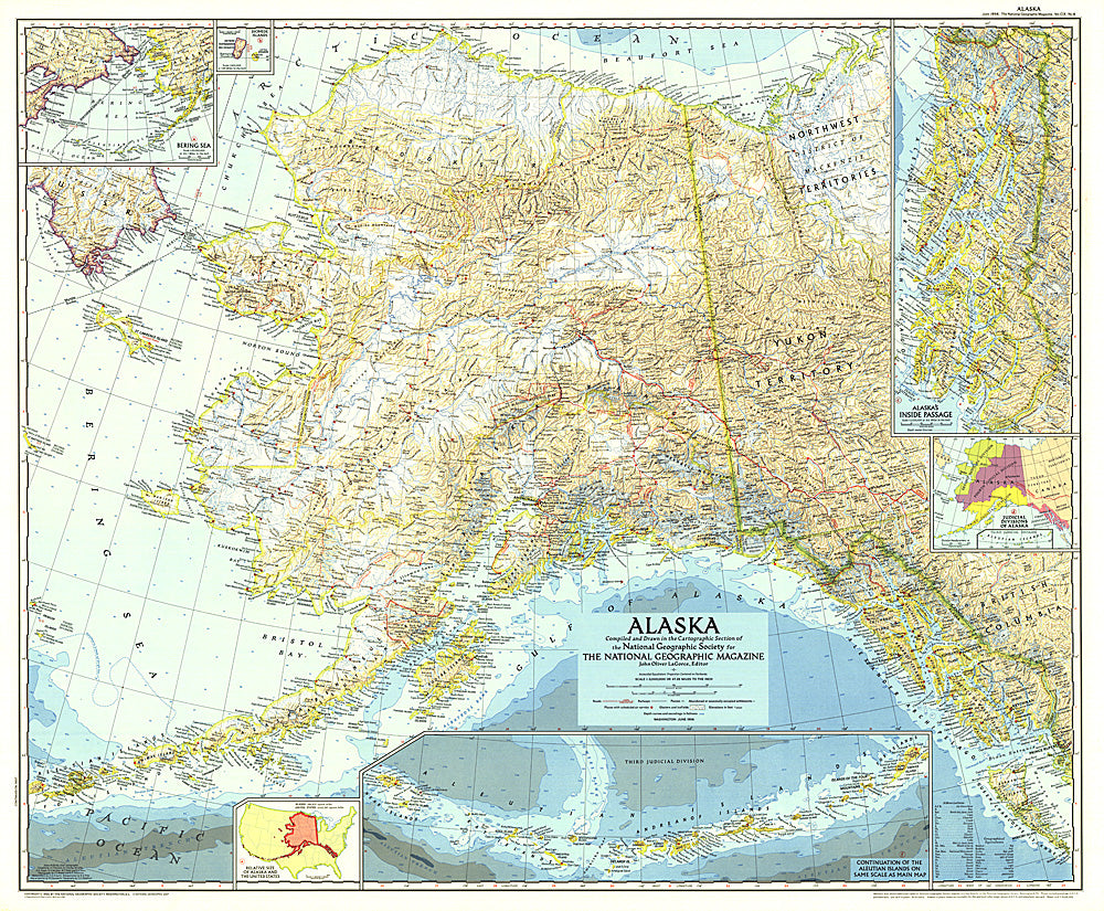 1956 Alaska Map