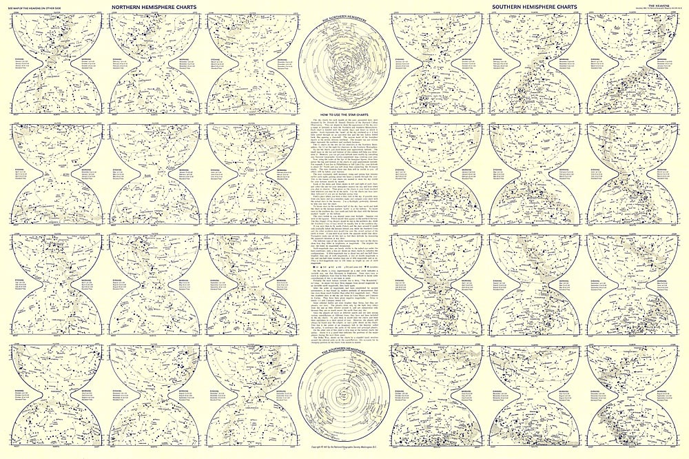 1957 Heavens Star Chart