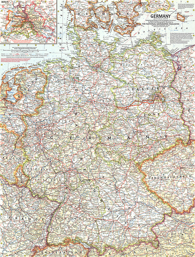 1959 Germany Map