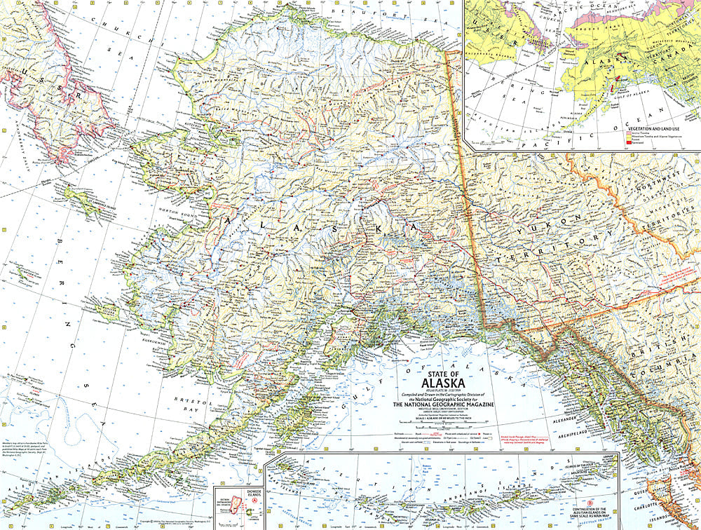 1959 State of Alaska Map