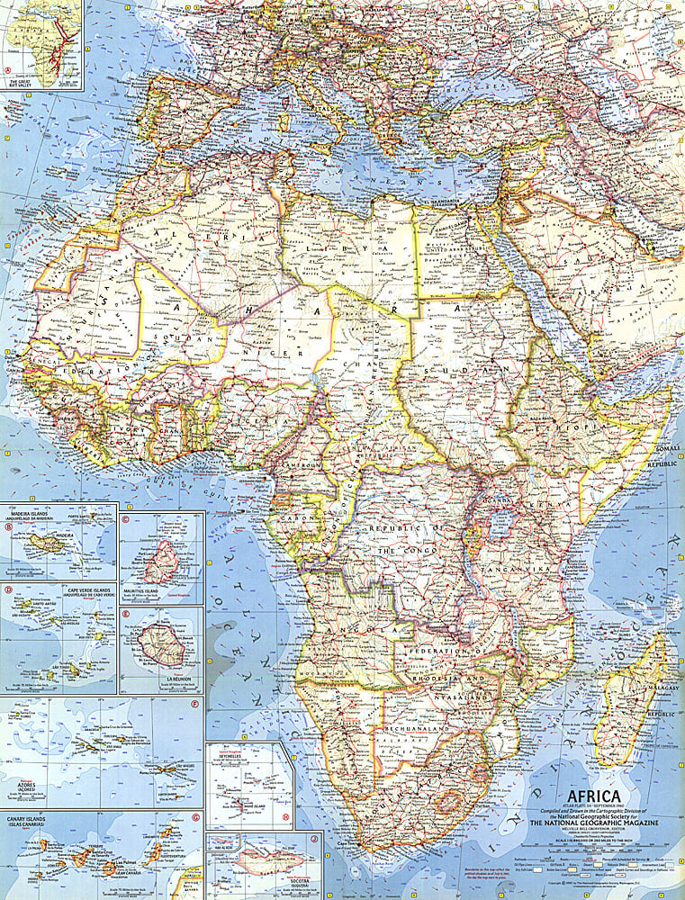 1960 Africa Map