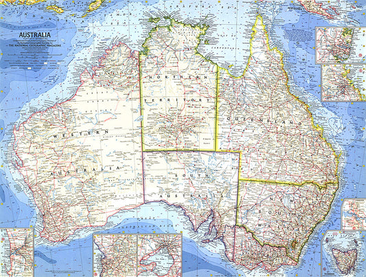 1963 Australia Map