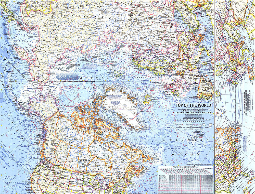 1965 Top of the World Map